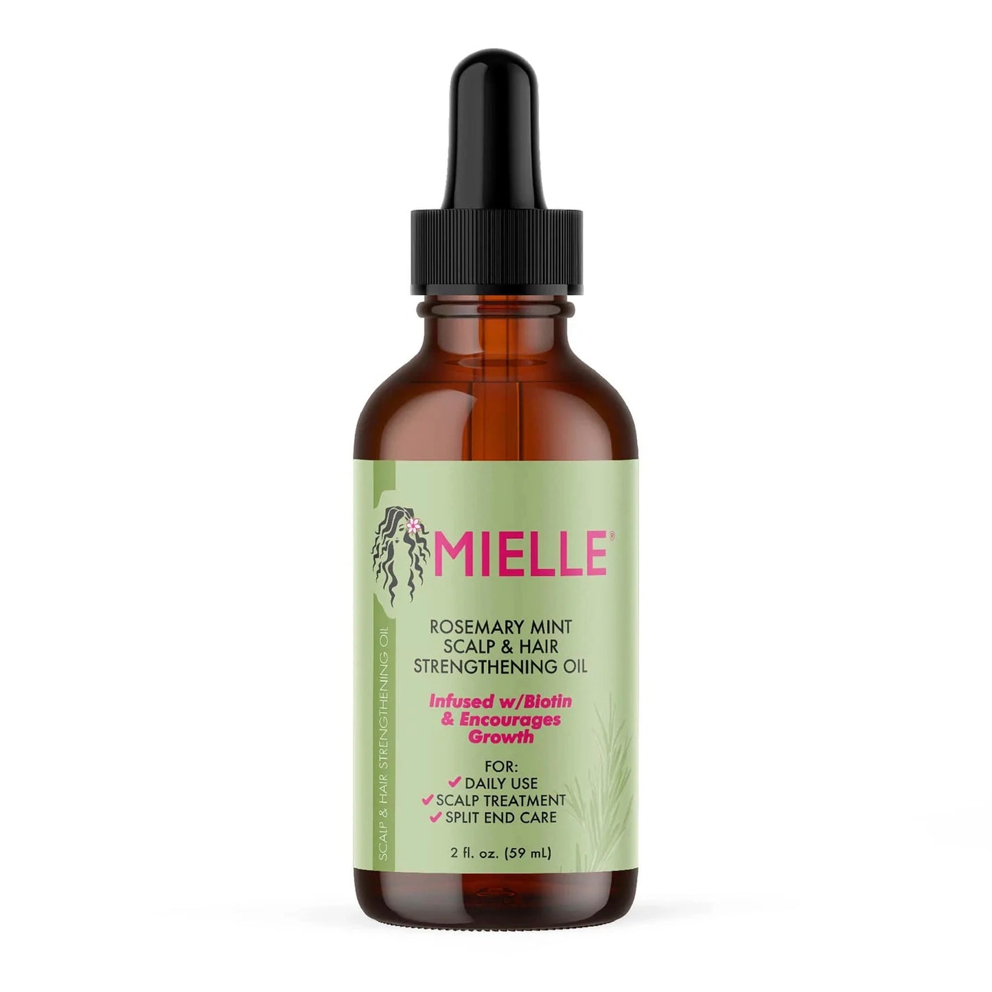 Mielle Rosemary Mint Scalp & Hair Strengthening Oil (2oz, 2-Pack) - Nourish, Strengthen & Revitalize