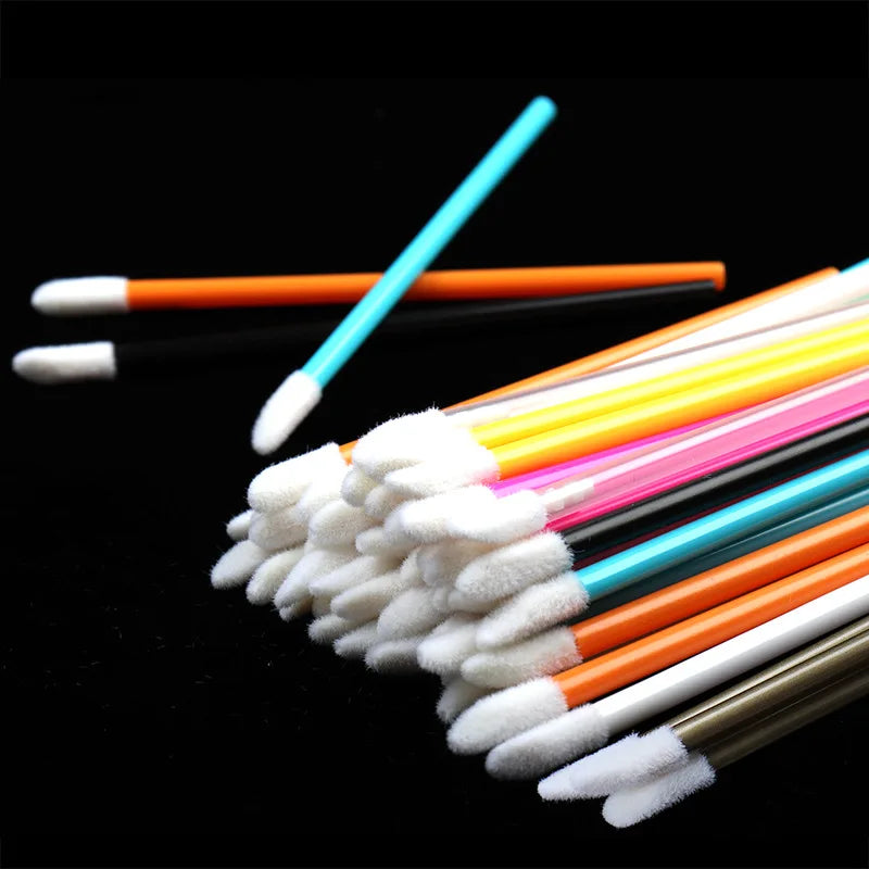 50-Piece Disposable Lip Brush Set - Hygienic & Precise Application for Gloss, Lipstick & More