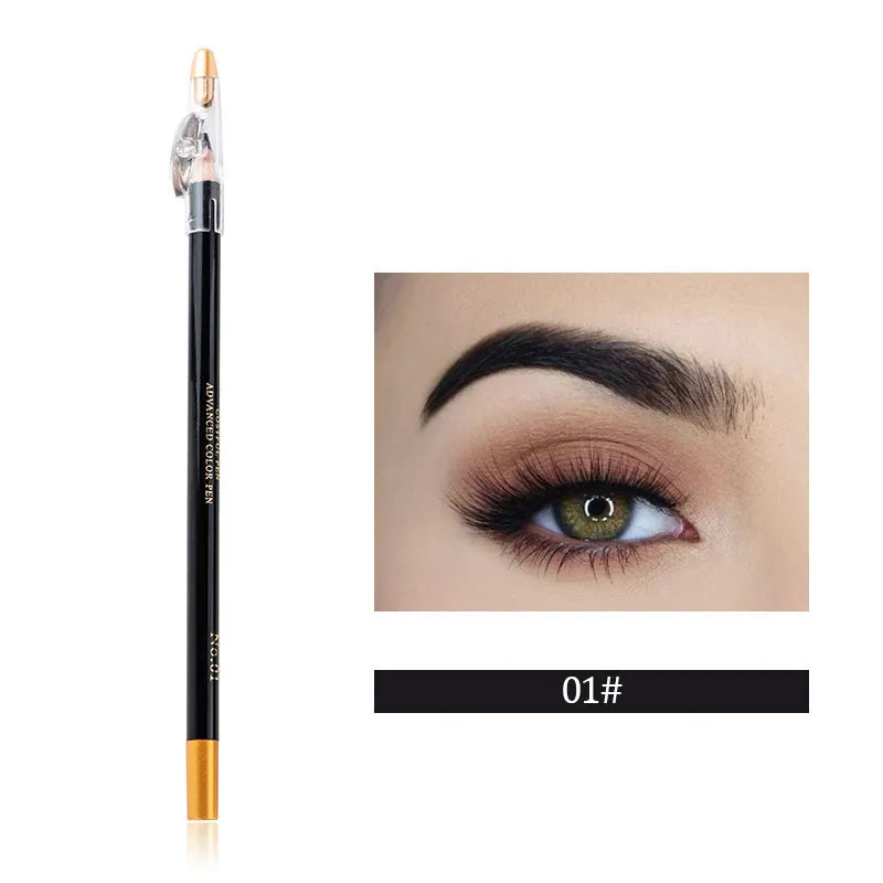 Eyebrow Pencil Waterproof Eye Brow Eyeliner Eyebrow Pen Brown/Black With Sharpener Eye Makeup Beauty Cosmetic Tool