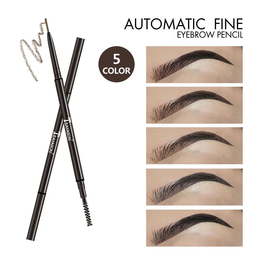 Dual ended automatic eyebrow pencil waterproof long lasting 1.5mm super slim head Microblading eyebrow tatto pen