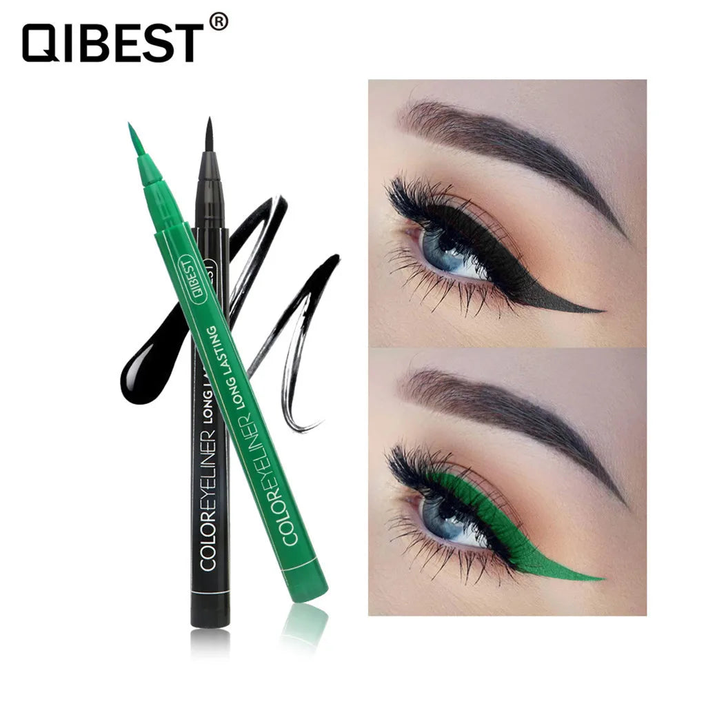 Makeup 12 Color Eyeliner Liquid Waterproof Easy To Wear Make Up Matte Eye Liner Blue Red Green White Gold Brown Eyleliner