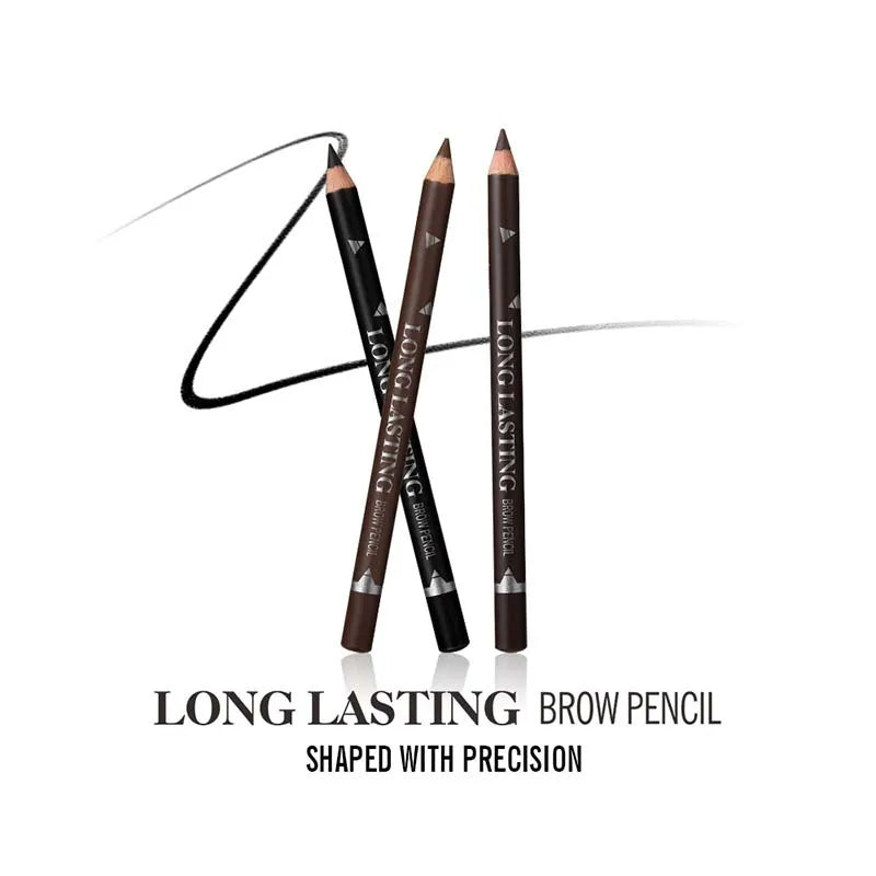 1Pcs Eye Brow Cosmetics Waterproof Long Lasting Easy to Wear Pigment Black Coffee Brown Cheap Eyebrow Eyeliner Makeup Pencil