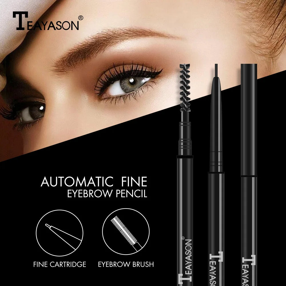 Dual ended automatic eyebrow pencil waterproof long lasting 1.5mm super slim head Microblading eyebrow tatto pen