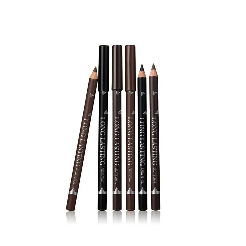 1Pcs Eye Brow Cosmetics Waterproof Long Lasting Easy to Wear Pigment Black Coffee Brown Cheap Eyebrow Eyeliner Makeup Pencil