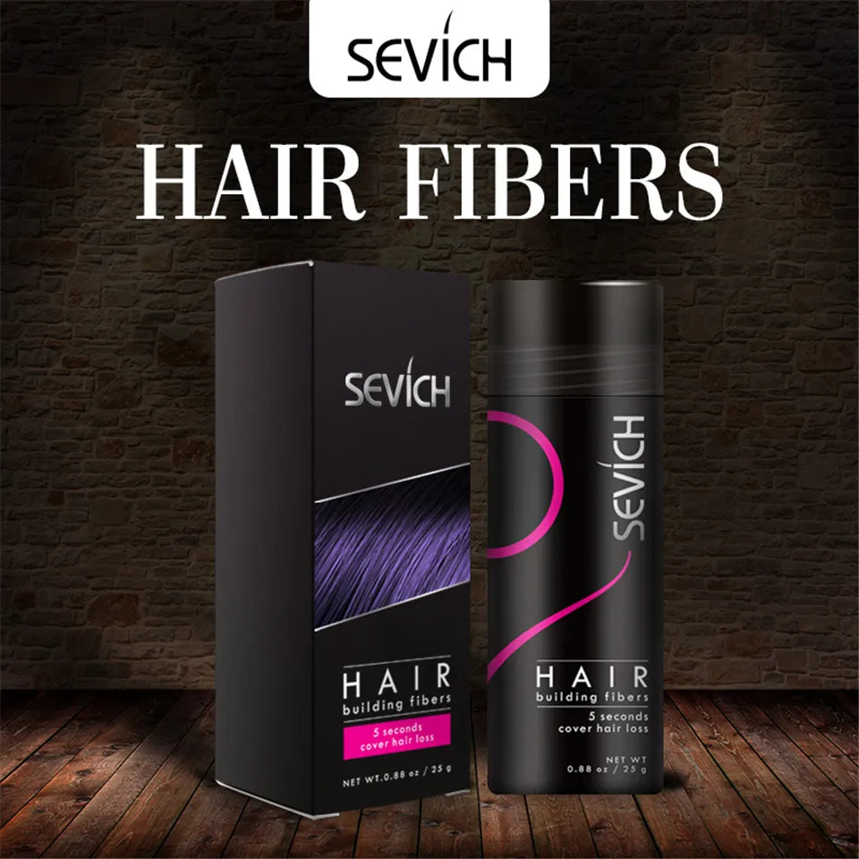 Sevich Hair Building Fibers Kit - Instant Fullness & Concealment for Thinning Hair (Refill + Applicator)