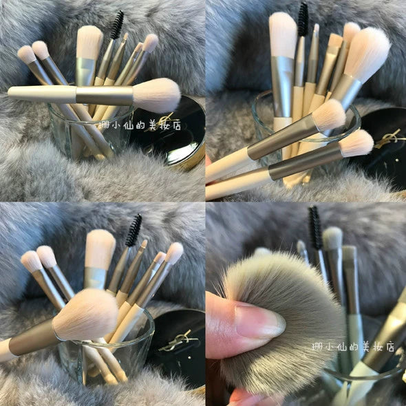 Beginner Portable Short Super Soft Makeup Brush Suit