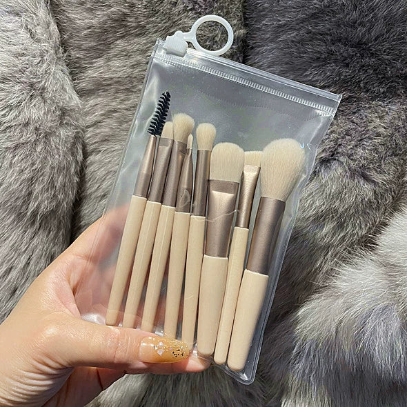 Beginner Portable Short Super Soft Makeup Brush Suit