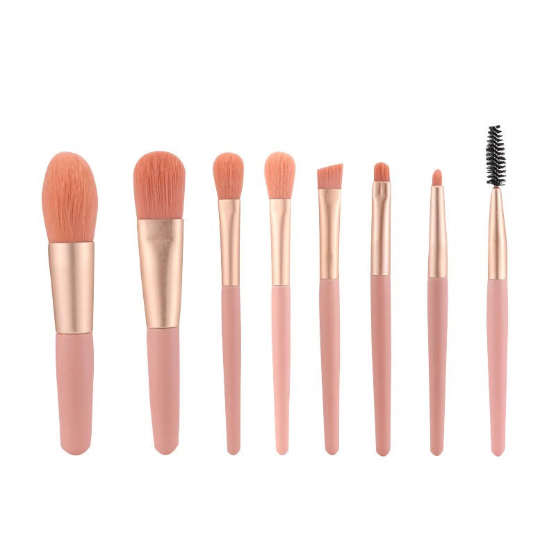 Beginner Portable Short Super Soft Makeup Brush Suit