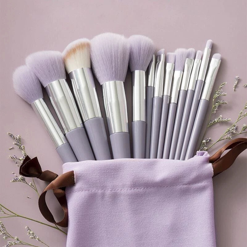 Beginner Portable Short Super Soft Makeup Brush Suit