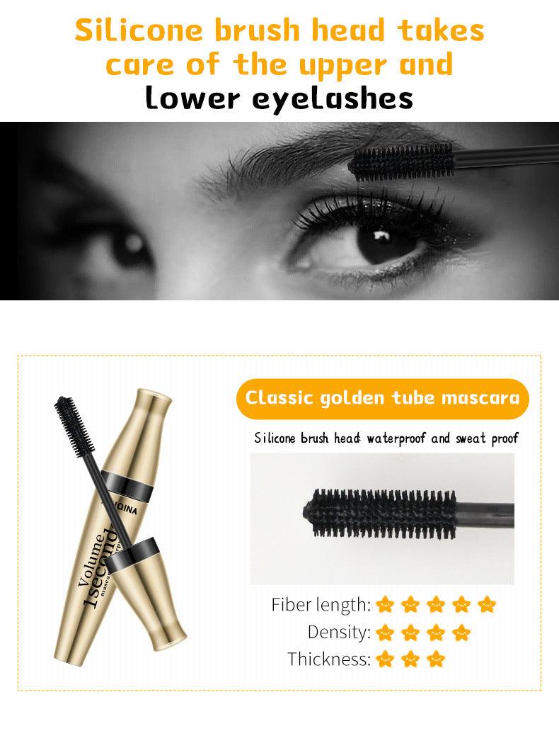 3D Fiber Mascara Long Black Waterproof Black Mascara Volume Curling Eyelash Extension Makeup Cosmetic Mascara Liquid - Urbanew