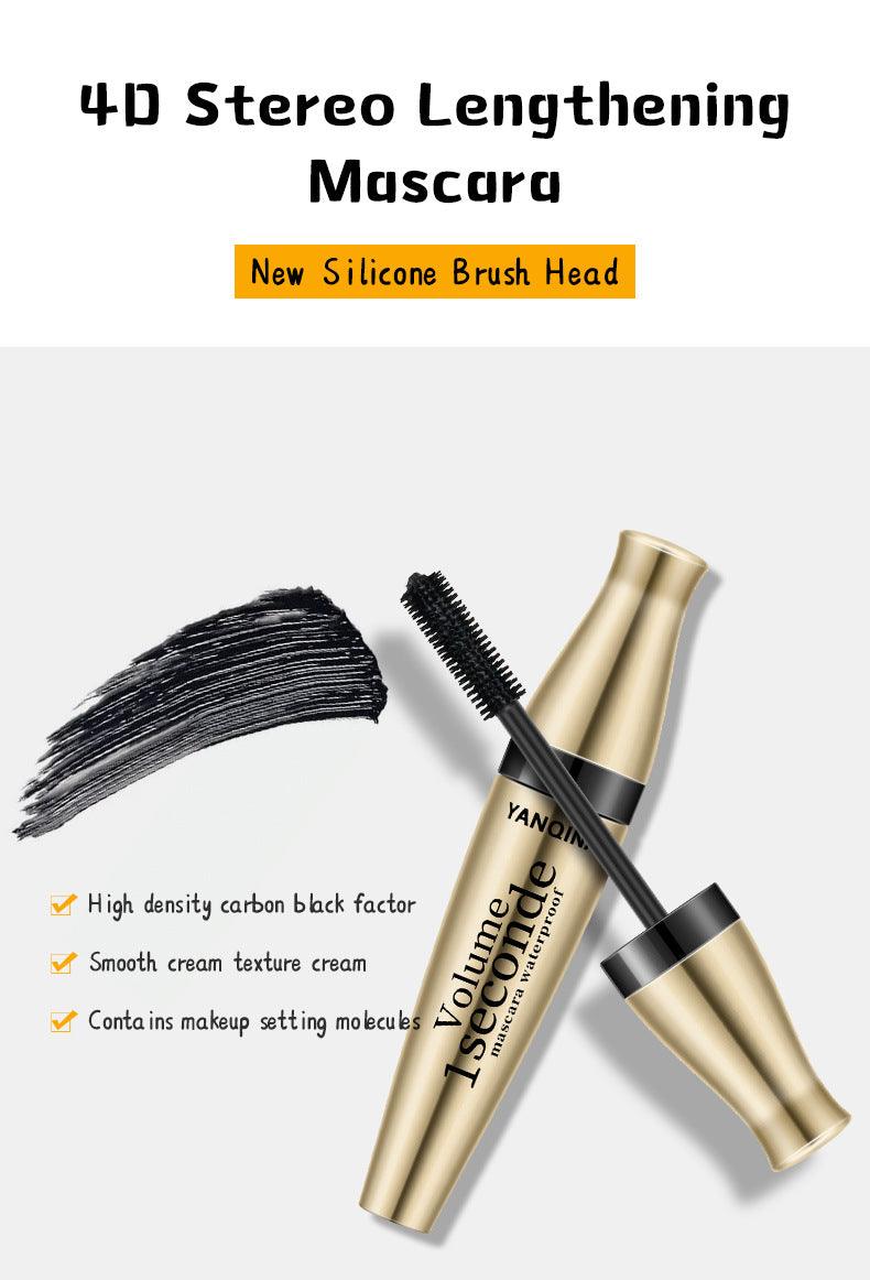 3D Fiber Mascara Long Black Waterproof Black Mascara Volume Curling Eyelash Extension Makeup Cosmetic Mascara Liquid - Urbanew