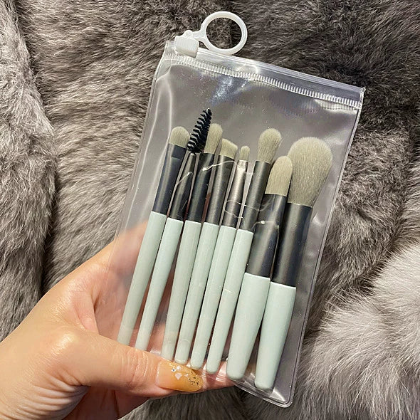 Beginner Portable Short Super Soft Makeup Brush Suit