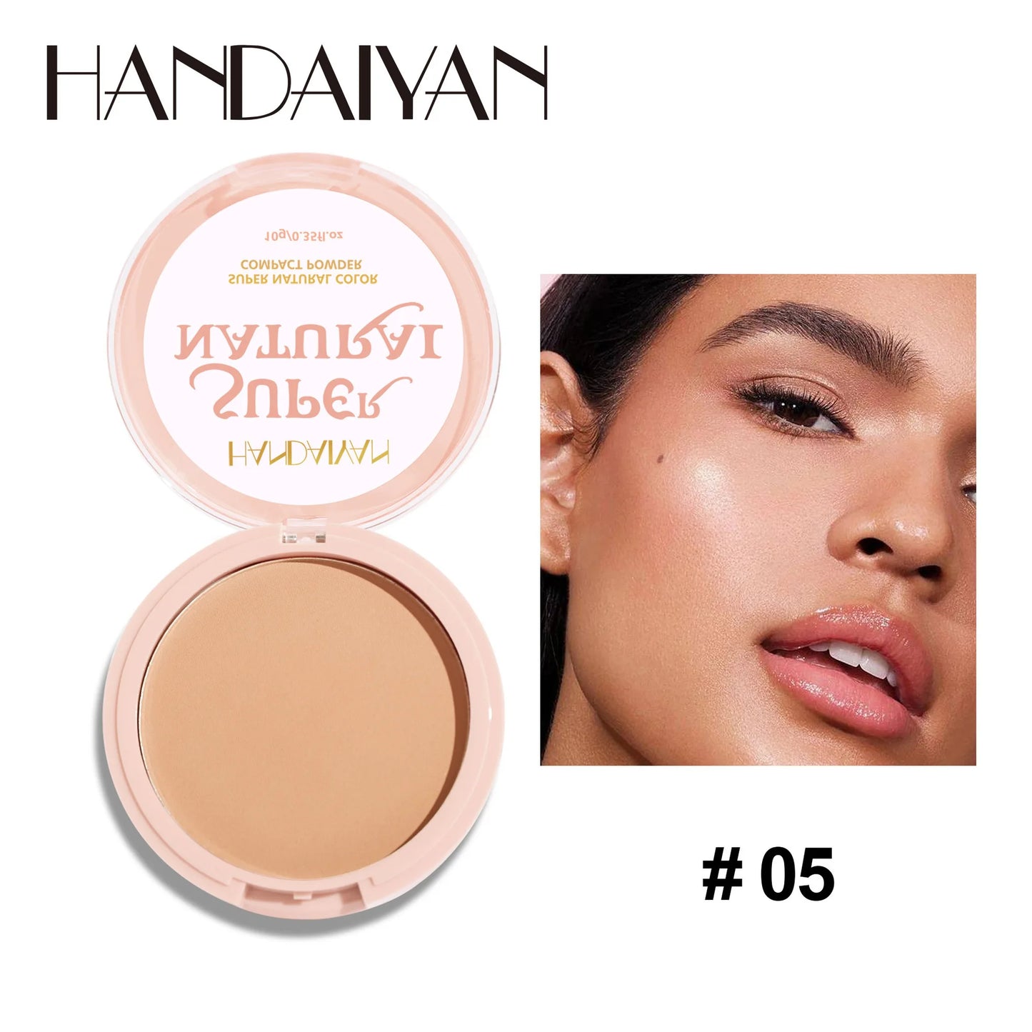 8 Color Matte Face Pressed Powder 24 Hours Oil Control Natural Setting Powder Foundation Full Coverage Waterproof Lasting Makeup