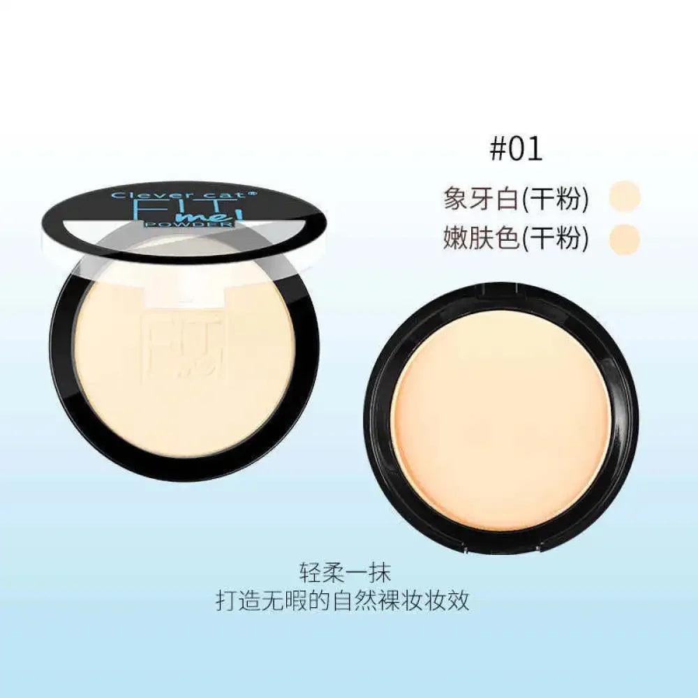 Double Layer Pressed Powder Fresh Concealer 2 In 1 Nature Moisturizing Face Powder Smooth Foundation Whitening Brighten Cosmetic - Urbanew