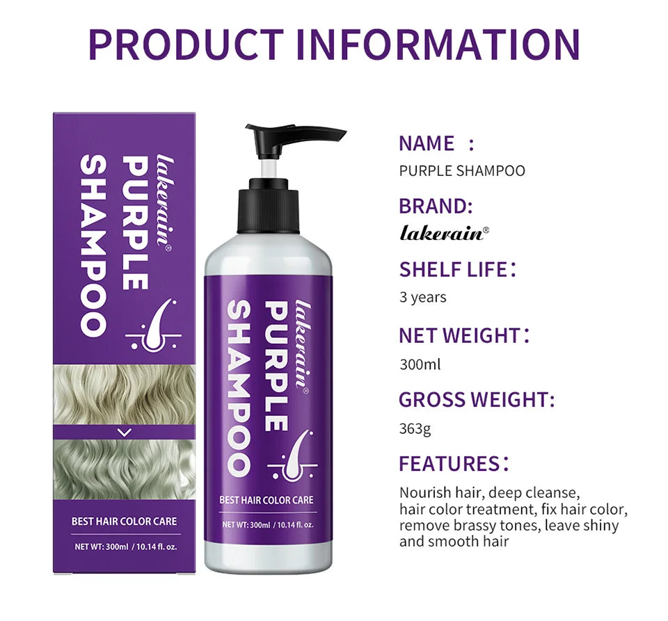 Blonde Revive Purple Shampoo - Neutralizes Brass & Enhances Shine (300ml)