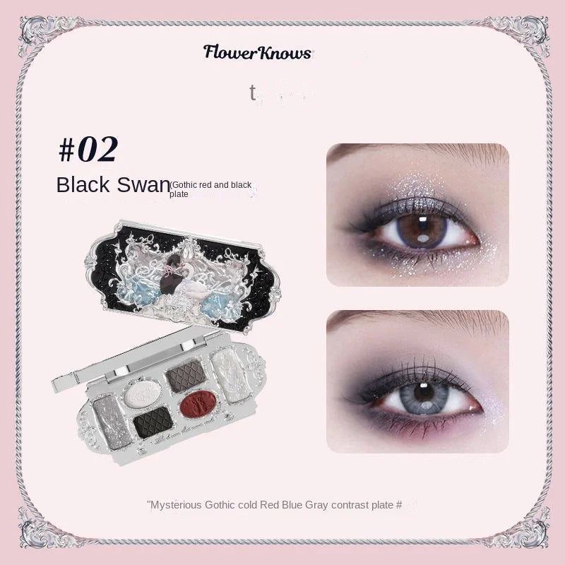 Paleta de Sombras Flower Knows Swan Ballet: Um Espetáculo de Cores para Seus Olhos