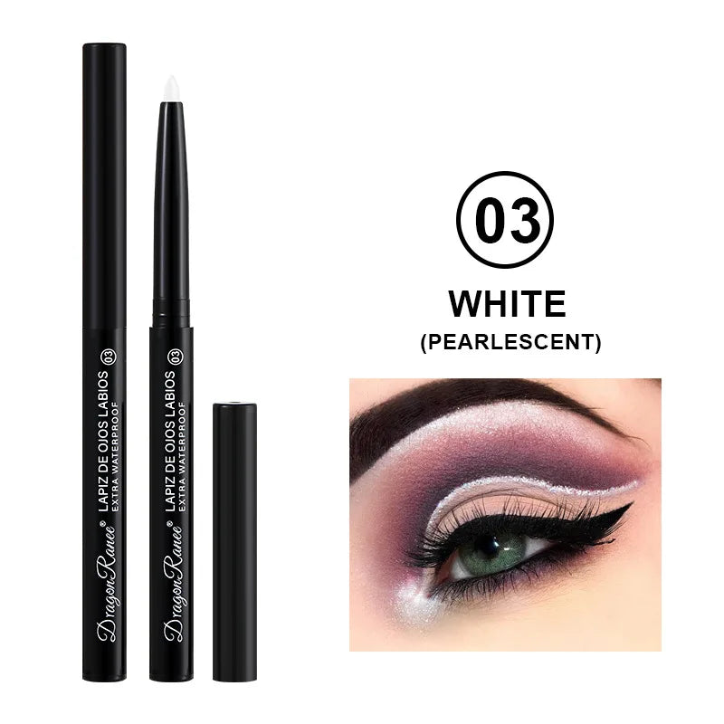 Matte/Pearlescent Eyeliner Gel Pencil Smooth Waterproof White Black Eye Liner Lying Silkworm Pen Cream Makeup for Eyes