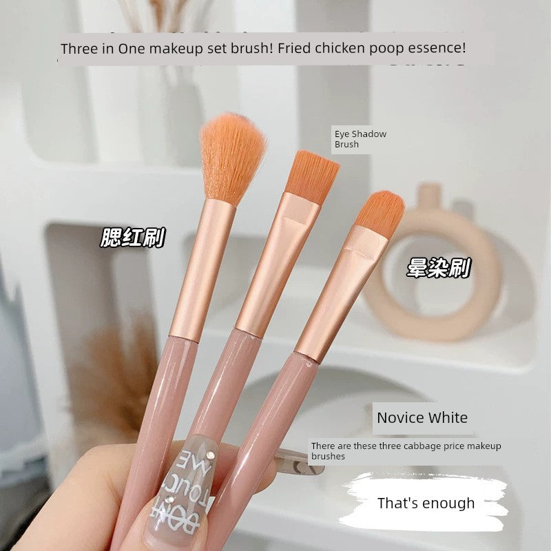 Beginner Portable Short Super Soft Makeup Brush Suit