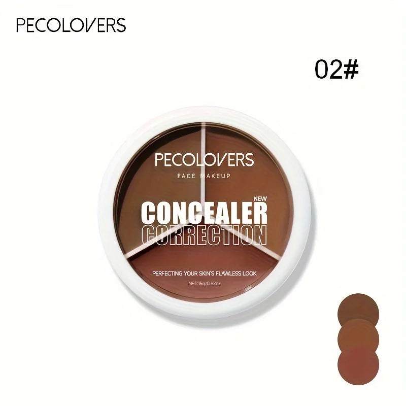 1pc Concealer Palette Cream Waterproof Long Lasting Cover Spots Acne Marks Dark Circles Moisturizing Foundation Face Makeup