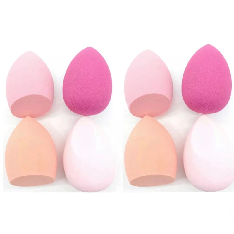 4pc/8pc Soft Makeup Sponge Dry Wet Dual Use Cosmetic Puff Foundation Concealer Highlight Blender Make Up Beauty Tool Accessories