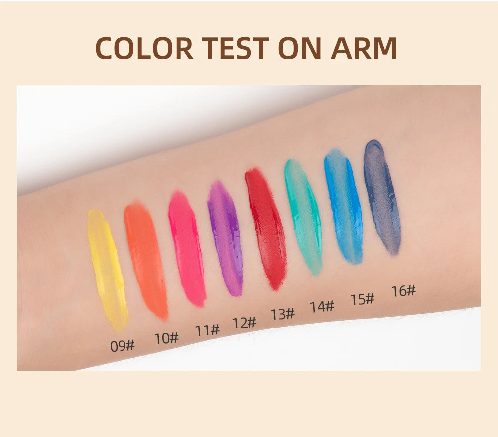 QiBest Matte Liquid Eyeshadow Set - 8 Vibrant Shades for Effortless Eye Looks (Waterproof & Long-Lasting)