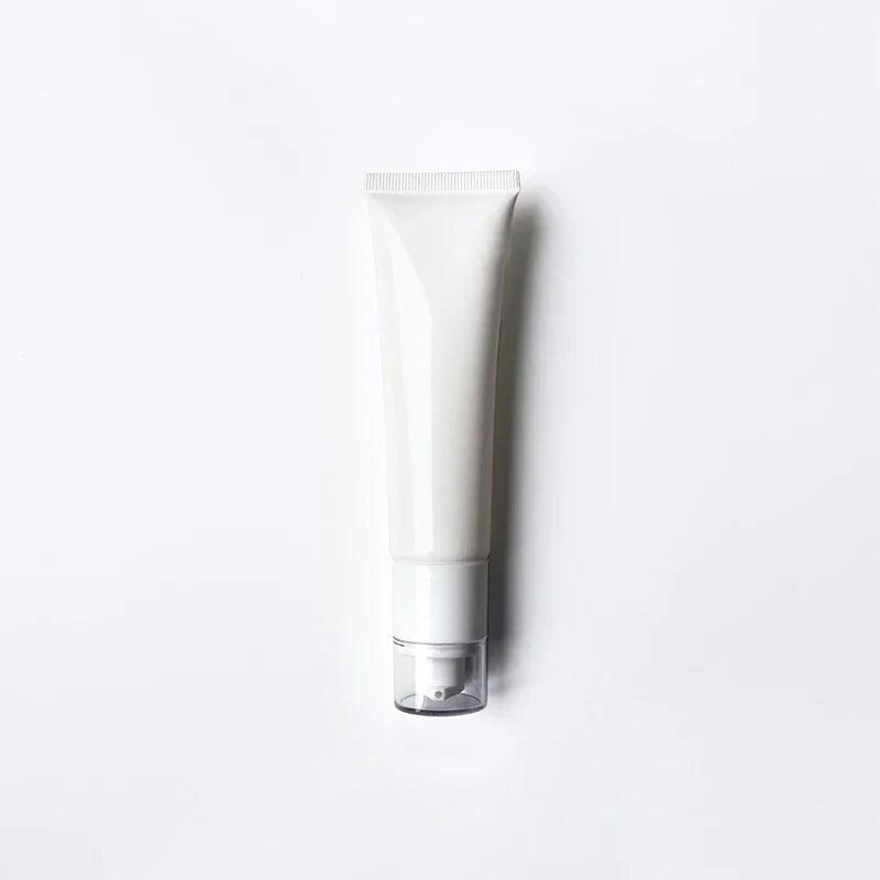 50ml Empty Airless Pump Bottle 50g Cosmetics Cream Squeeze Tube Makeup Foundation Packaging Container White Black Silver Gold - Urbanew