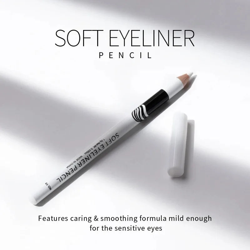 White Eyeliner Makeup Lasting Smooth Matte Eye liner Pencil Make up Easy To Wear Eyes Brightener Waterproof Fashion Eyes Pencils