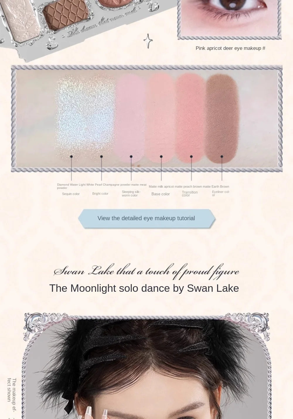 Paleta de Sombras Flower Knows Swan Ballet: Um Espetáculo de Cores para Seus Olhos