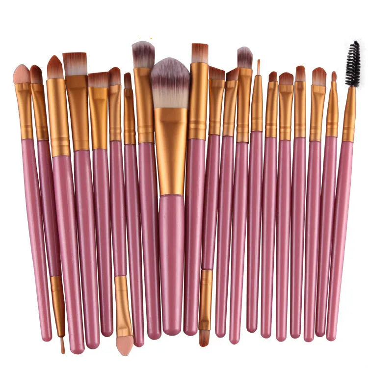 Professional Makeup Brush Set - Soft Synthetic Bristles & Flawless Application - 20-Pieces