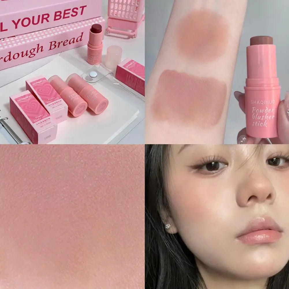 Blush 3 em 1: Beleza Multifuncional para Rosto e Lábios