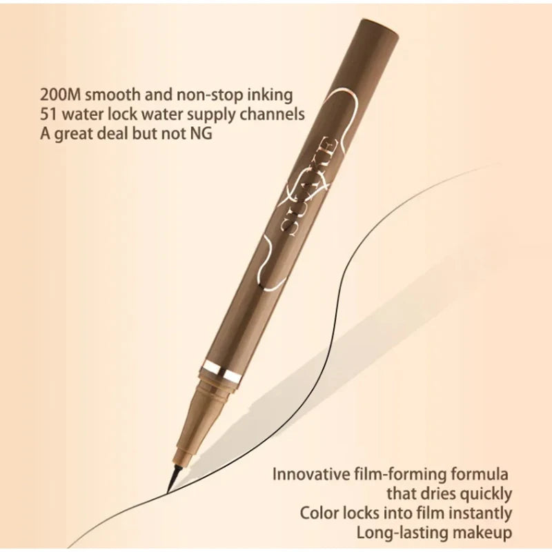 Ultra-fine Matte Liquid Eyeliner Pencil Waterproof Quick Drying Black Brown Lying Silkworm Lower Eyelashes Eye Makeup Eyeliner