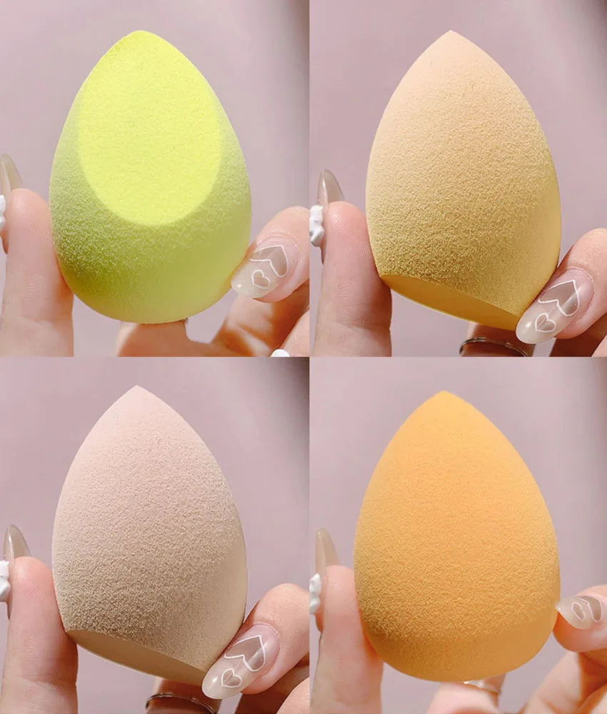 4pc/8pc Soft Makeup Sponge Dry Wet Dual Use Cosmetic Puff Foundation Concealer Highlight Blender Make Up Beauty Tool Accessories