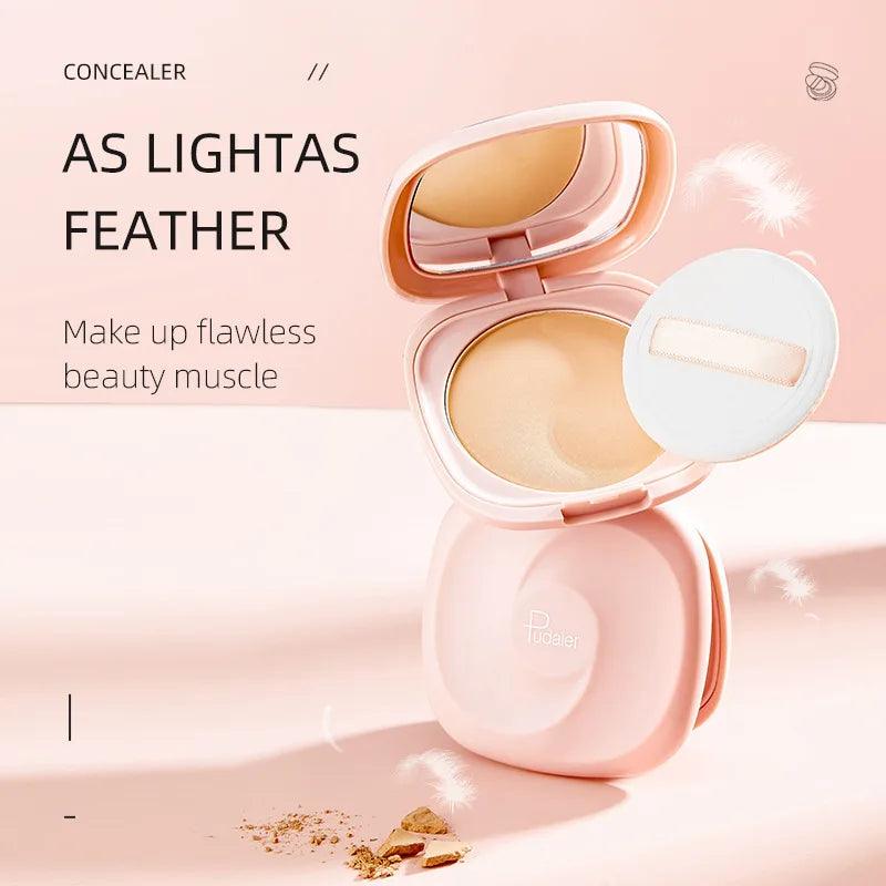 Pudaier Makeup Foundation Fixing Foundation Pressed Powder Loose Powder Make up Waterproof Natural Concealer Oil Control Powder - Urbanew