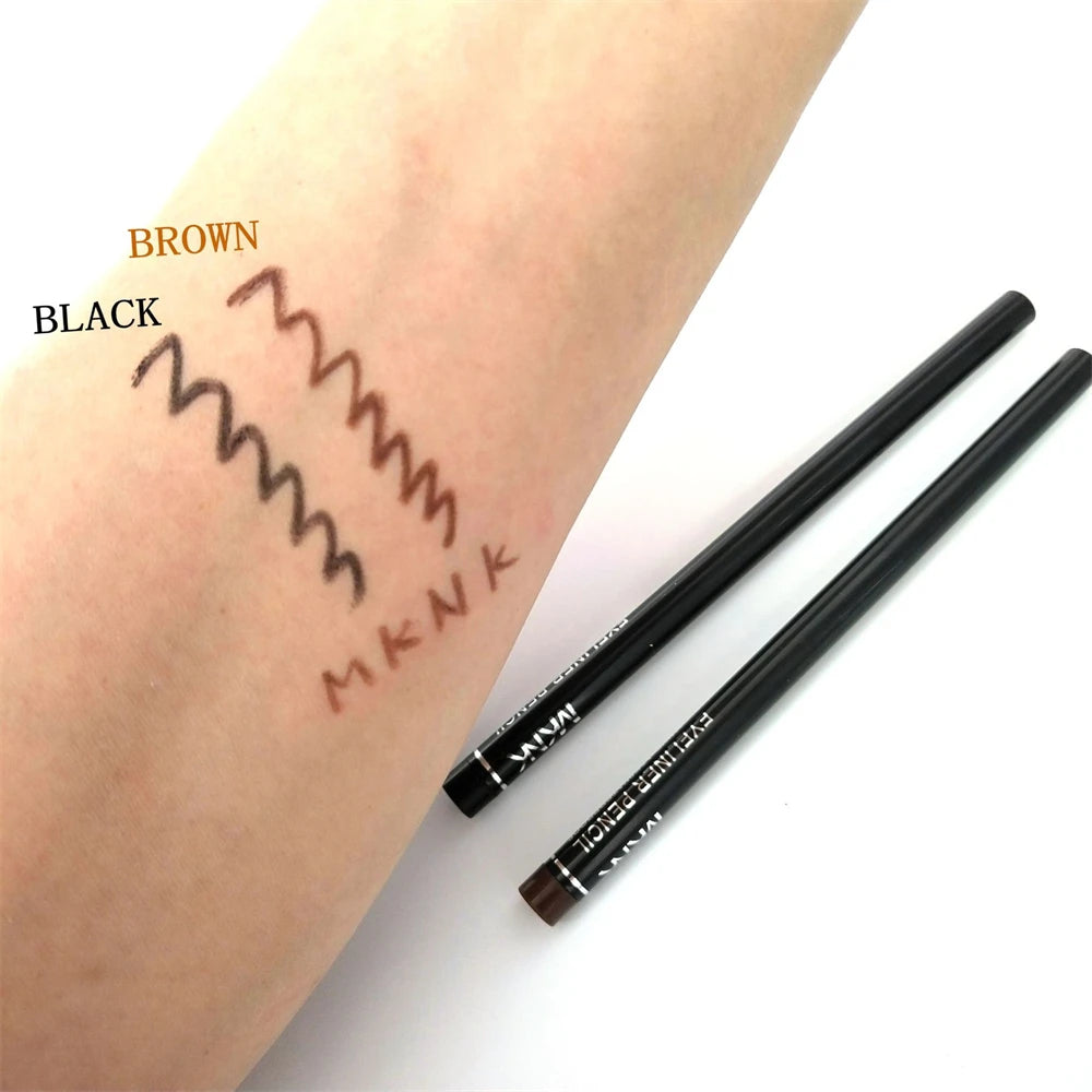 3Pcs Waterproof & Sweat-Proof Black Eyeliner Pencil Combined Lasting Smudge-Proof Bold Eye Makeup Easy Glide Formula for Perfe