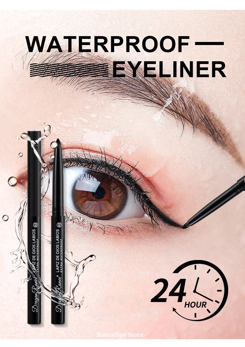 Matte/Pearlescent Eyeliner Gel Pencil Smooth Waterproof White Black Eye Liner Lying Silkworm Pen Cream Makeup for Eyes