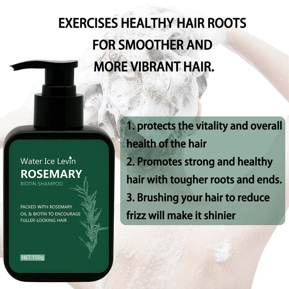 Rosemary Biotin Hair Growth Shampoo - Deep Cleansing & Strengthening Formula (150ml)