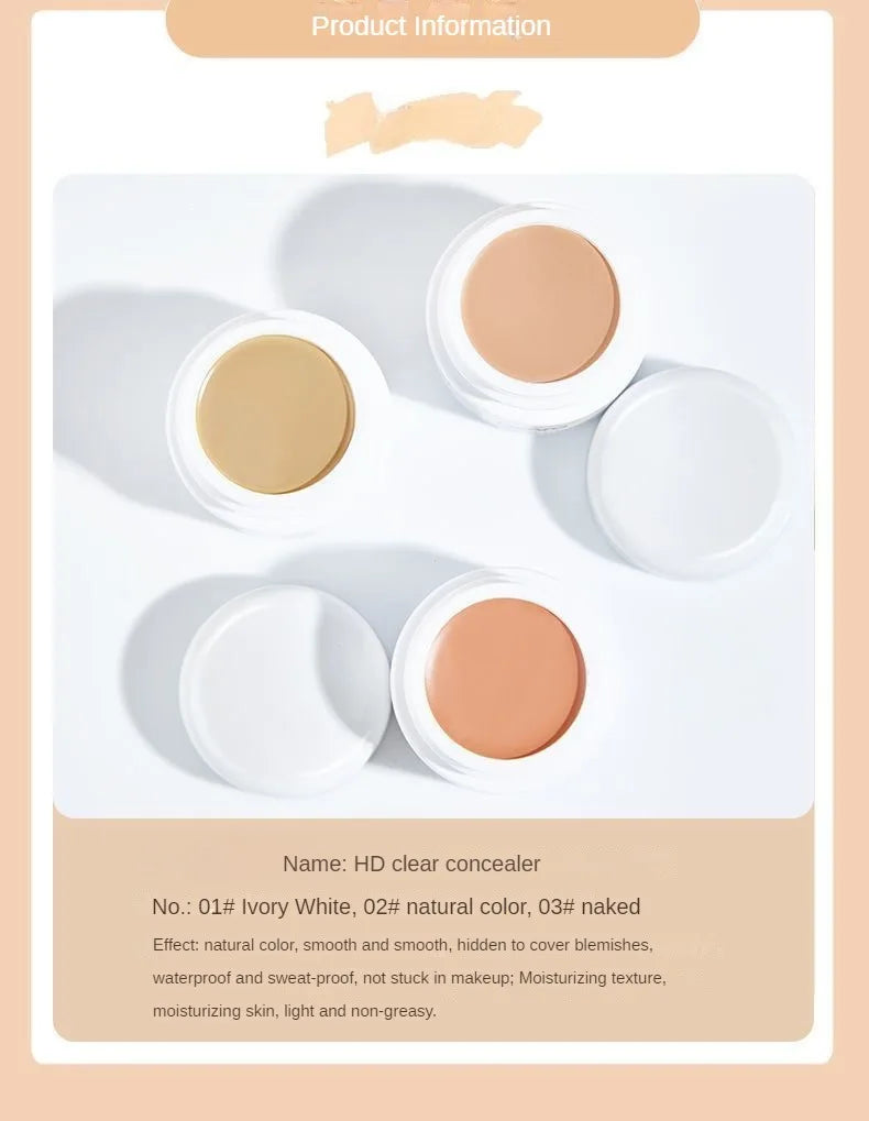 Waterproof Full Coverage Concealer for Tattoos, Scars - Natural Finish Foundation for All Skin Tones & Types