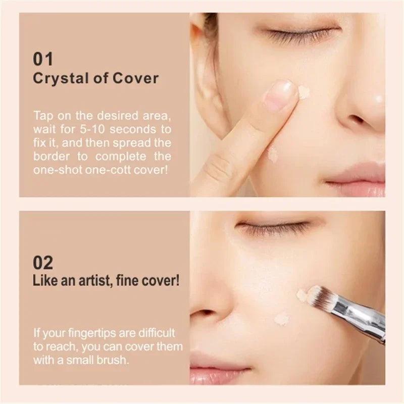 12ml Matte Makeup Foundation Cream For Face Professional Concealing Eye Dark Circle Liquid Long-lasting Corrector Cream Cosmetic - Urbanew