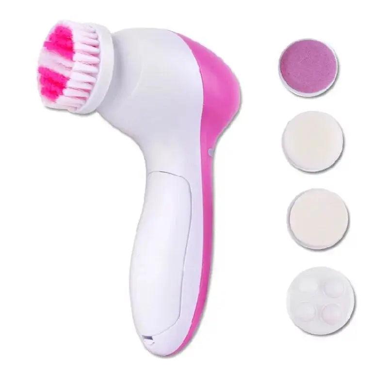 Electric Facial Cleaner 5 IN 1 Face Cleansing Brush Wash Machine Spa Skin Care Massager Blackhead Cleaning Facial Cleanser Tools - Urbanew