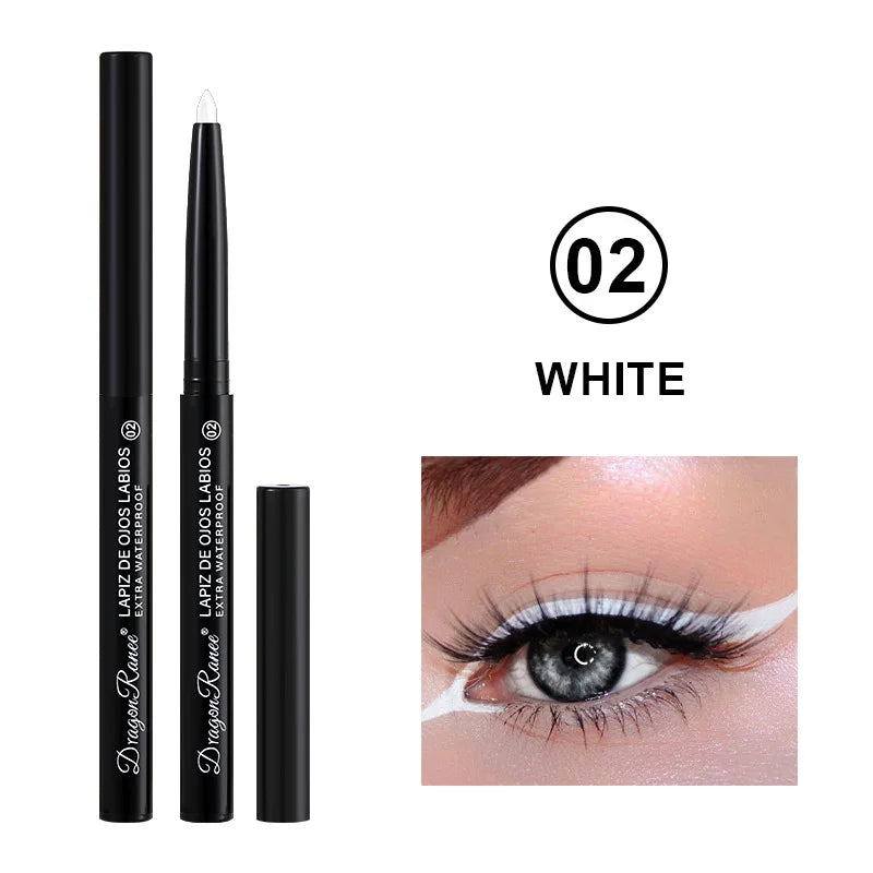 Matte/Pearlescent Eyeliner Gel Pencil Smooth Waterproof White Black Eye Liner Lying Silkworm Pen Cream Makeup for Eyes