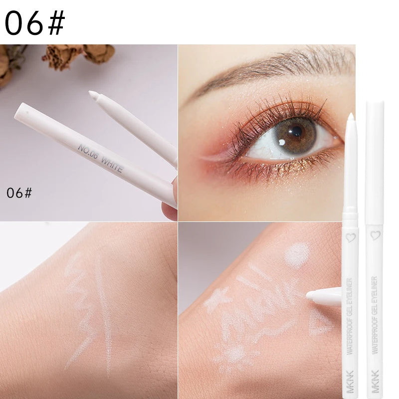 Waterproof Eyeliner Pencil Long-lasting High Quality Professional Makeup Black Brown Purple Eyeliner Pen Easy Wearing Cosmetics