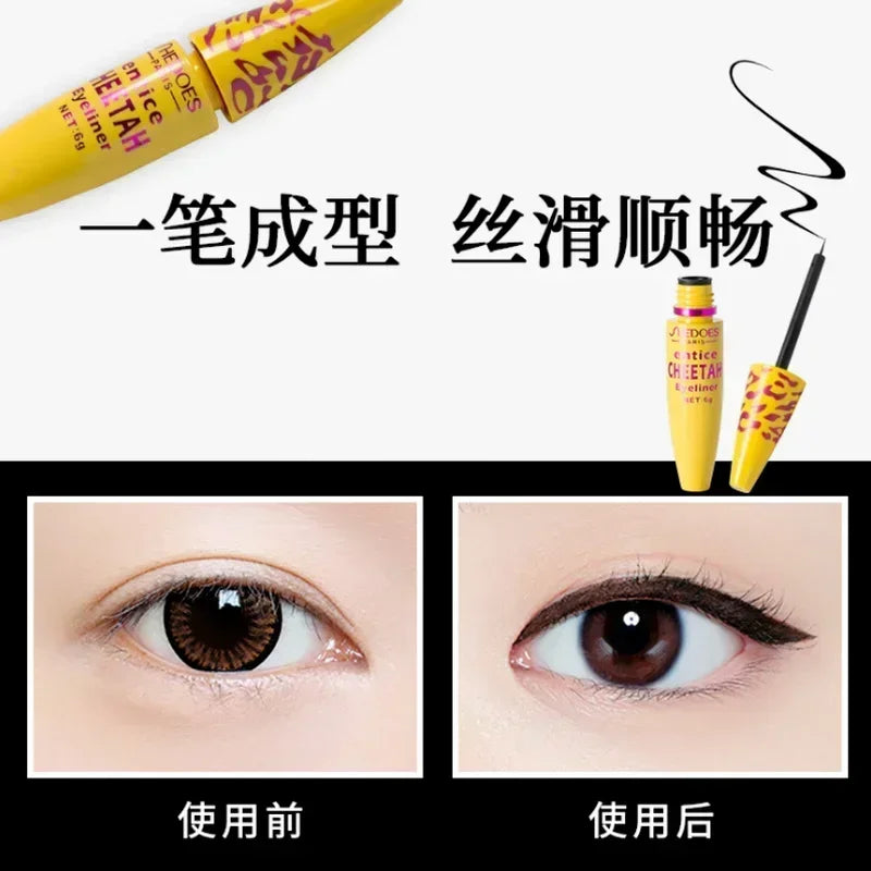 Liquid Eyeliner Soft and Ultra-fine Brush Not Easy To Take Off Makeup Waterproof and Sweatproof Quickdrying Cosmetics Eye Liner