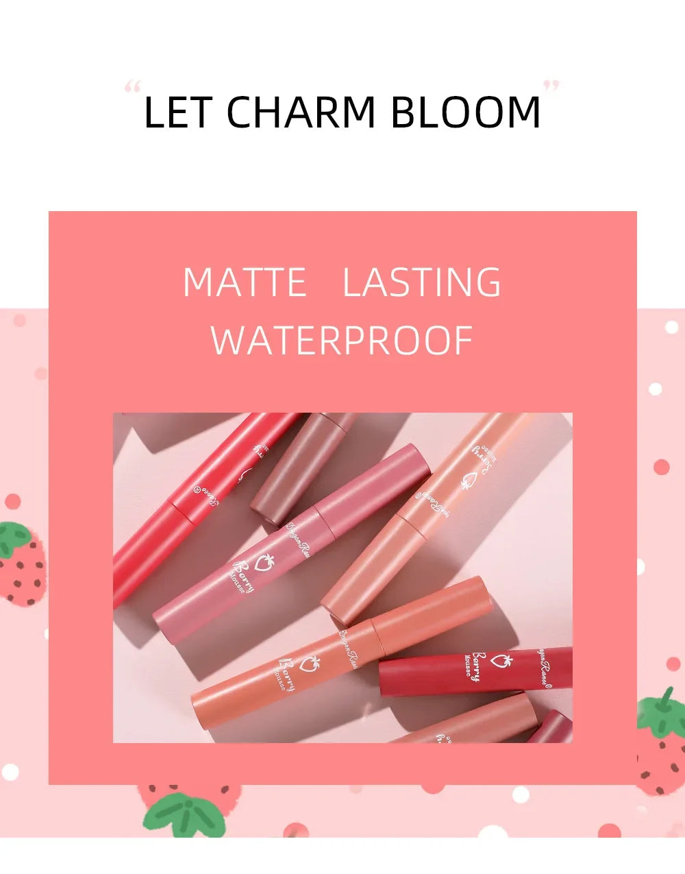 3 PCS Matte Lip Gloss Set Sexy Red Tint For Lips Makeup Long Lasting Nude Liquid Lipstick Waterproof Lip Glaze Lip Cosmetics