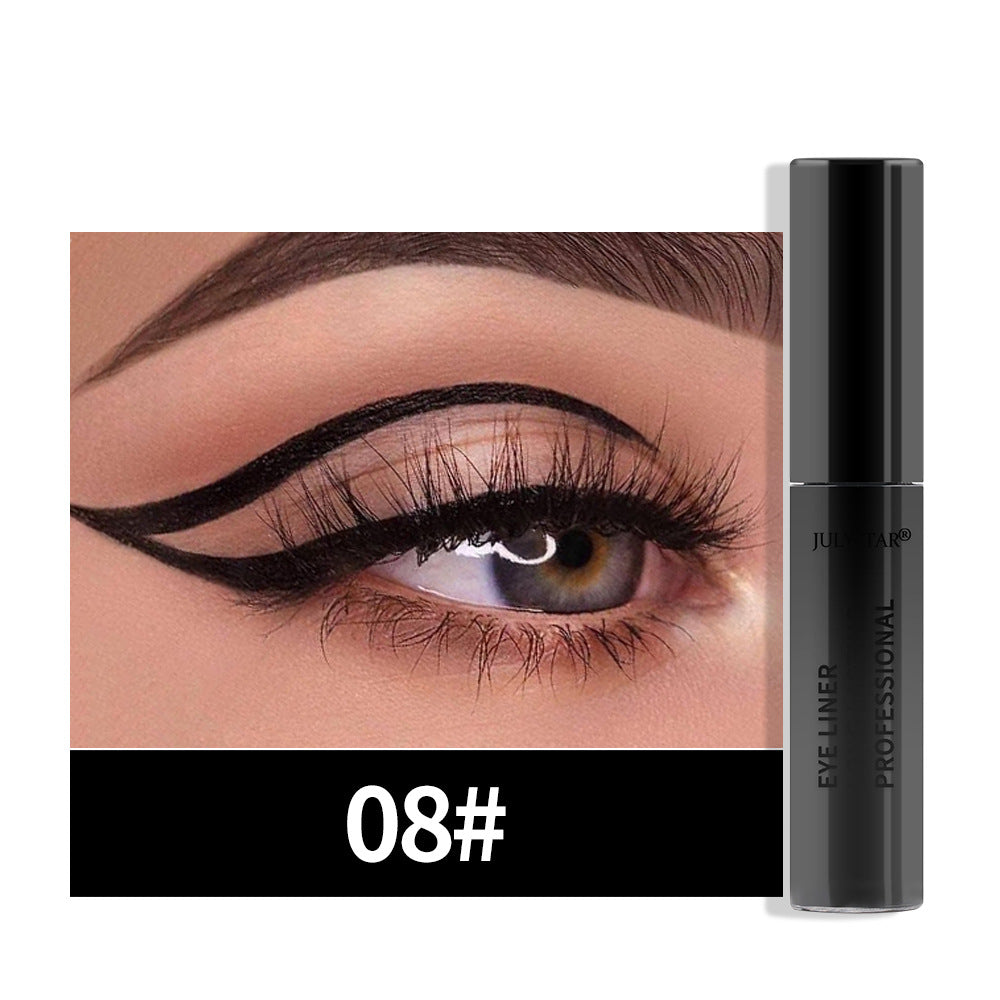 8 Color Eyeliner Liquid Pencil Waterproof Easy To Wear Make Up Matte Eye Liner Blue Pink Green White Black Purple Yellow Eyliner