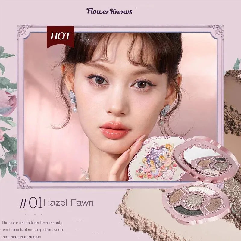 Paleta de Sombras Flower Knows Swan Ballet: Um Espetáculo de Cores para Seus Olhos