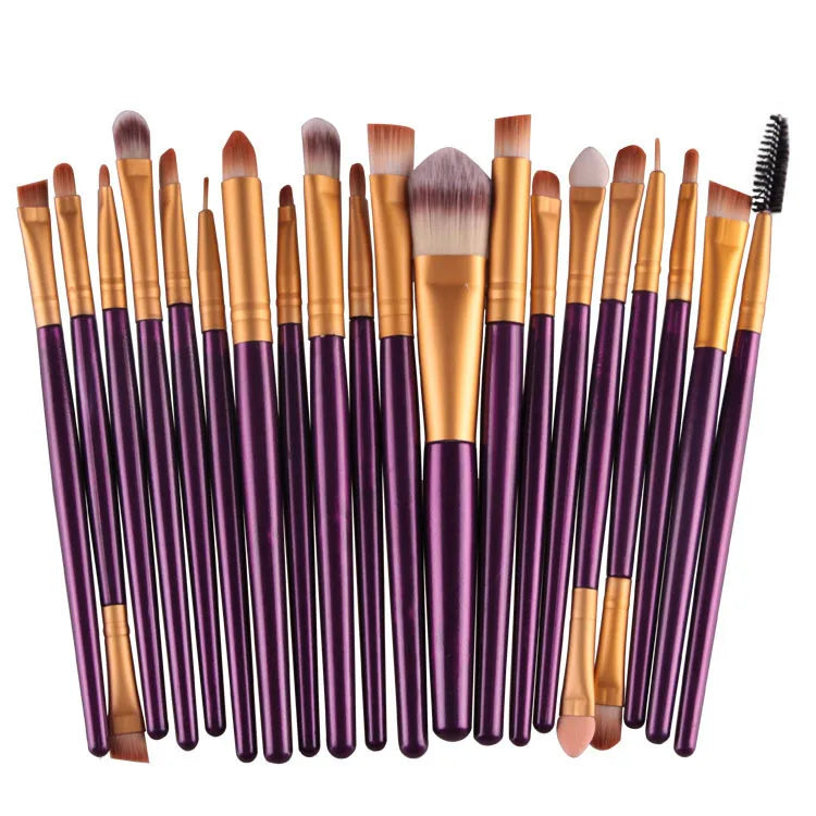 Professional Makeup Brush Set - Soft Synthetic Bristles & Flawless Application - 20-Pieces