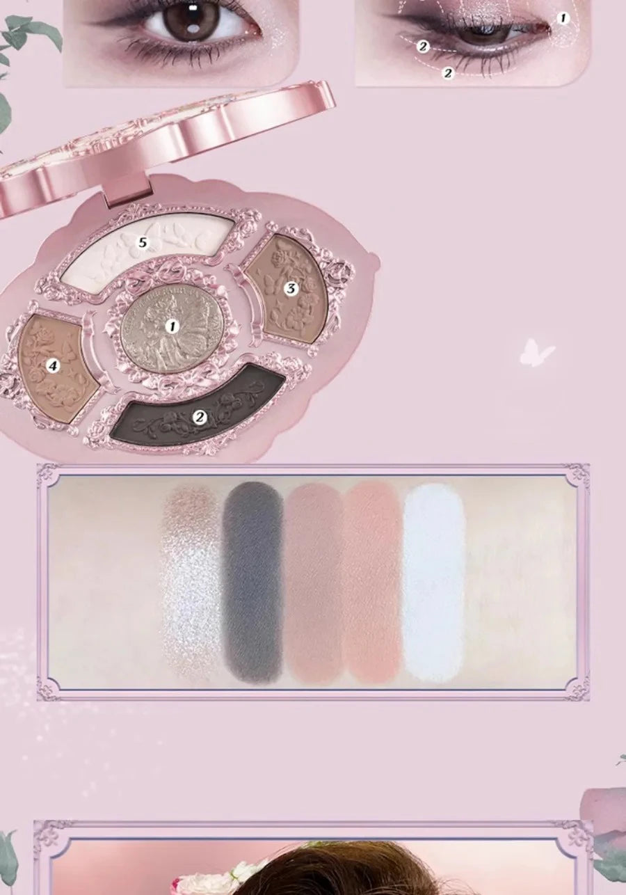 Paleta de Sombras Flower Knows Swan Ballet: Um Espetáculo de Cores para Seus Olhos