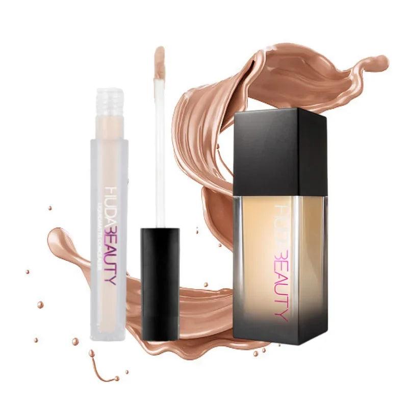 Makeup Foundation Flawless Liquid Matte Concealer Nourishing Long-Lasting Facial Concealed Pores Fine Breathable HUDA Cosmetics - Urbanew