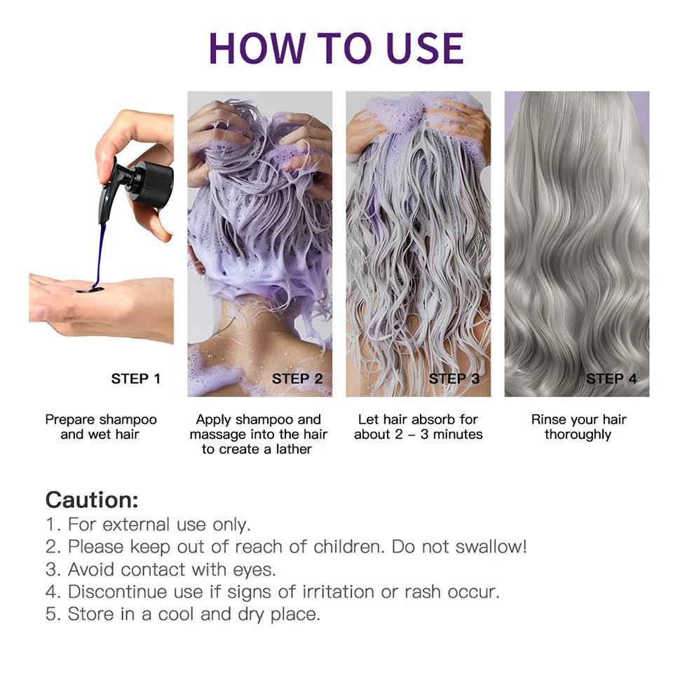 Blonde Revive Purple Shampoo - Neutralizes Brass & Enhances Shine (300ml)