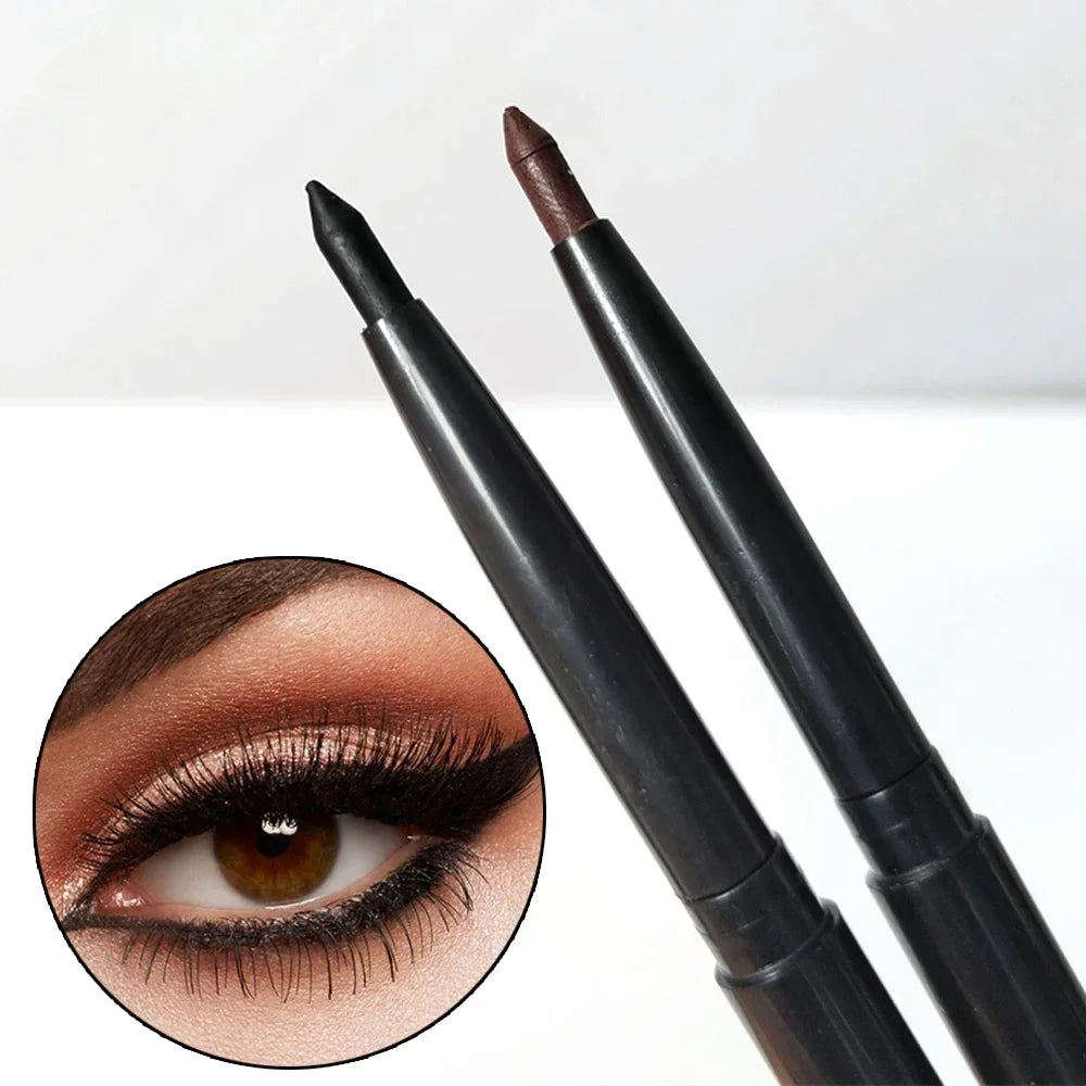 3Pcs Waterproof & Sweat-Proof Black Eyeliner Pencil Combined Lasting Smudge-Proof Bold Eye Makeup Easy Glide Formula for Perfe